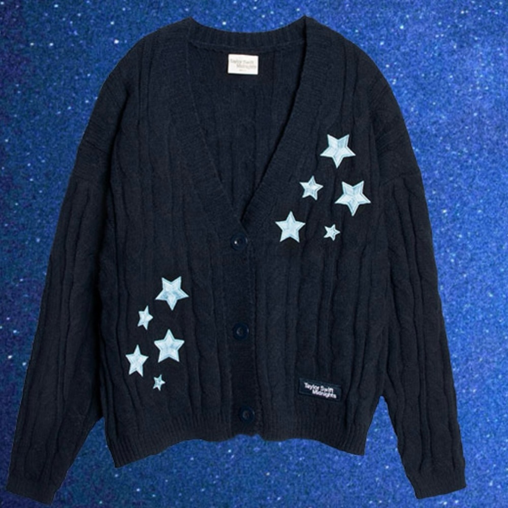 Official Taylor Swift “Midnights” Cardigan Sweater - Limited Edition - M/L